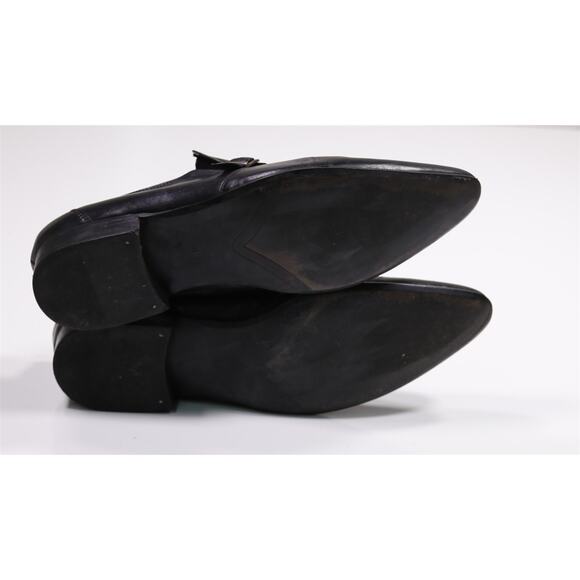 JM Weston Black Leather Point Toe Buckle Dress Shoes Eu 45 - US 12 - Picture 9 of 11